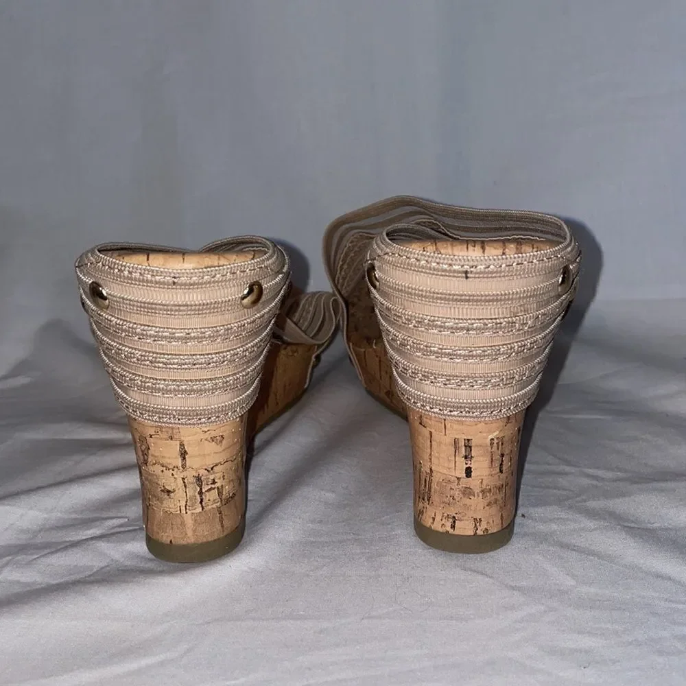 Canyon river blue wedge heels